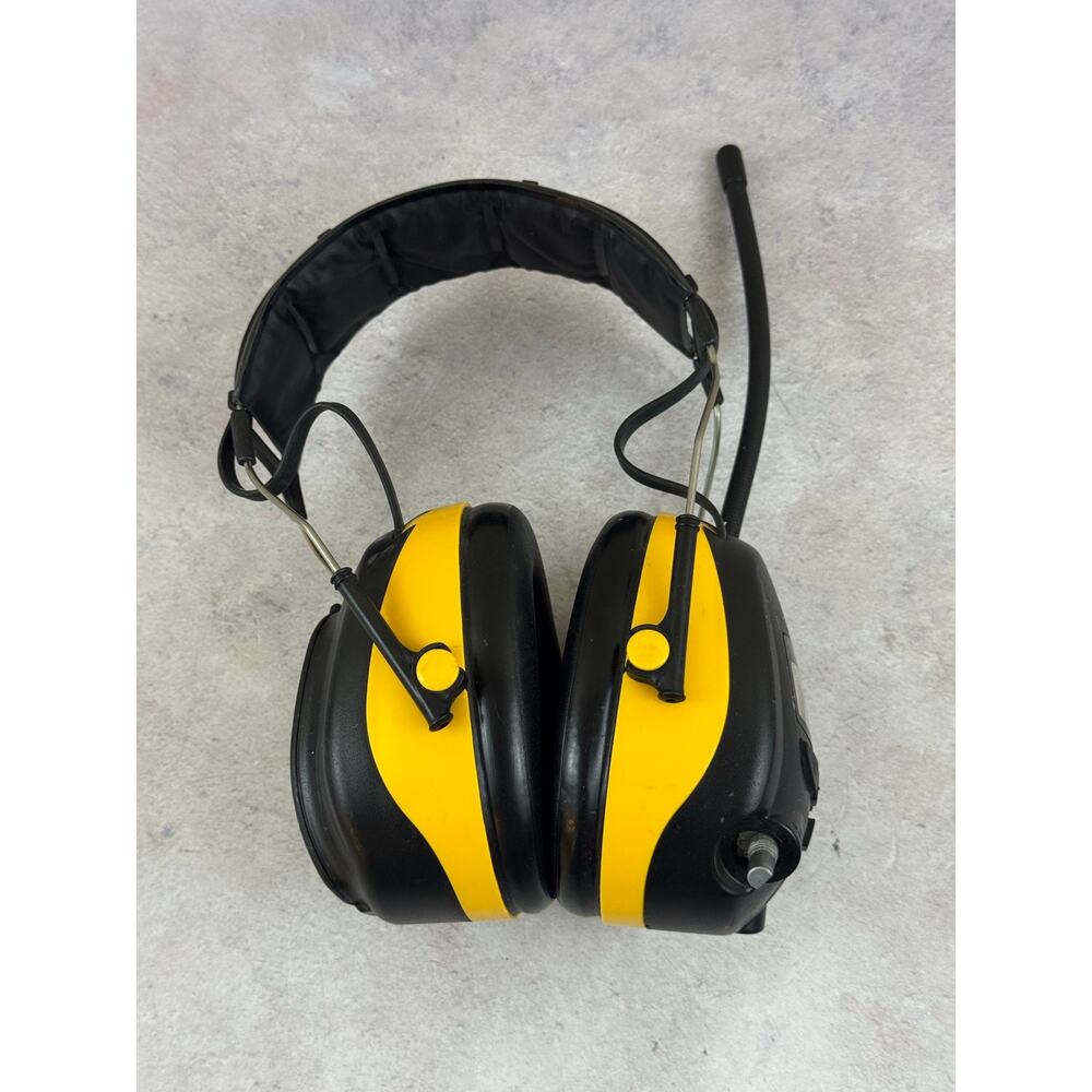 3M Tekk Protection Work Tunes AM/FM Radio Headphones Black Yellow Tested READ